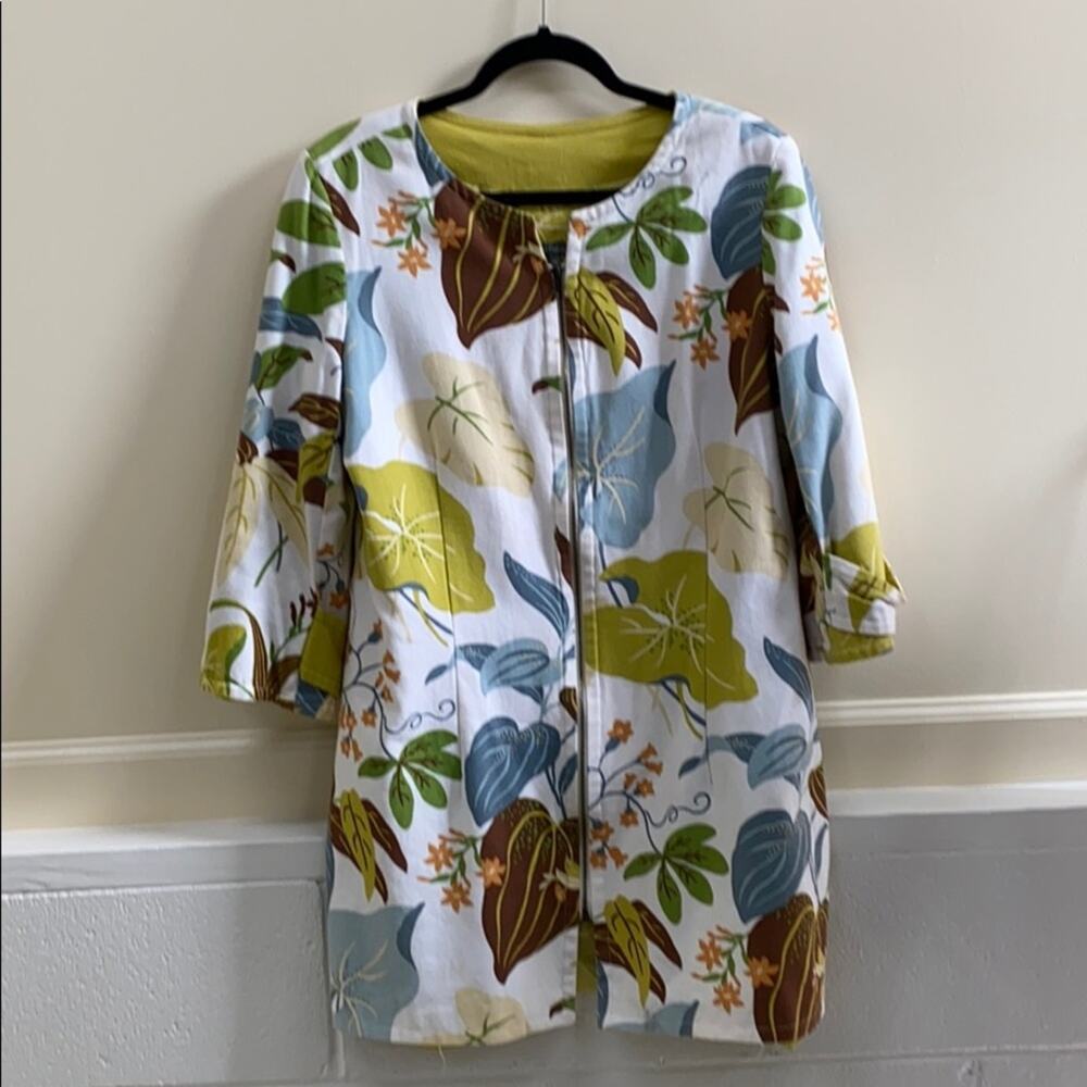Kelly and Diane women’s size 14 floral print cotton jacket